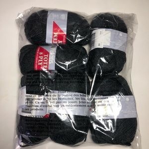 Patons Australian Wool 50 Grams New Pack of 6 charcoal Gray